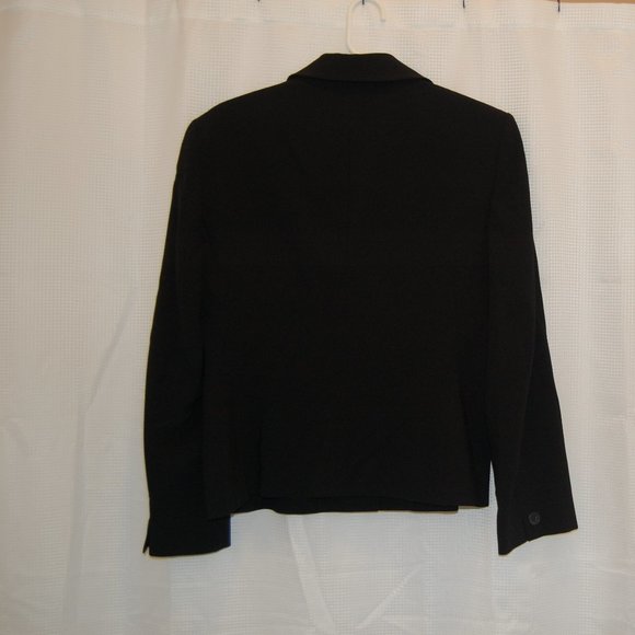 JONES NEW YORK Collection Black 6 Button Jacket Size 12 - Picture 4 of 7